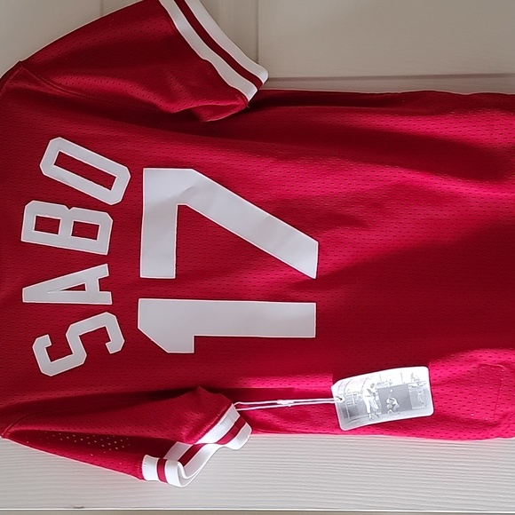 Chris Sabo Cincinnati Cooperstown throwback men's red - Picture 5 of 5